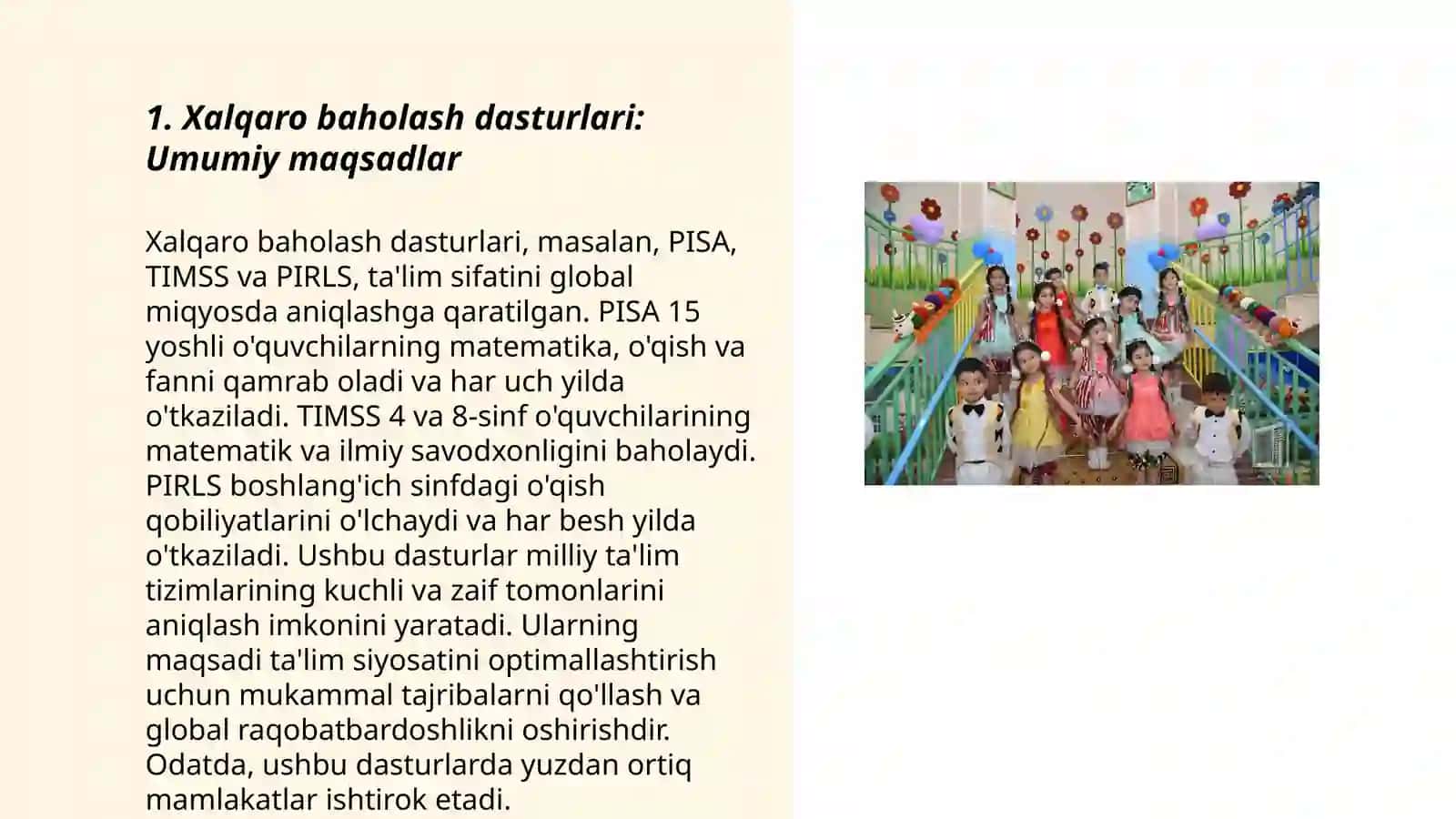 Xalqaro baholash dasturlari 3