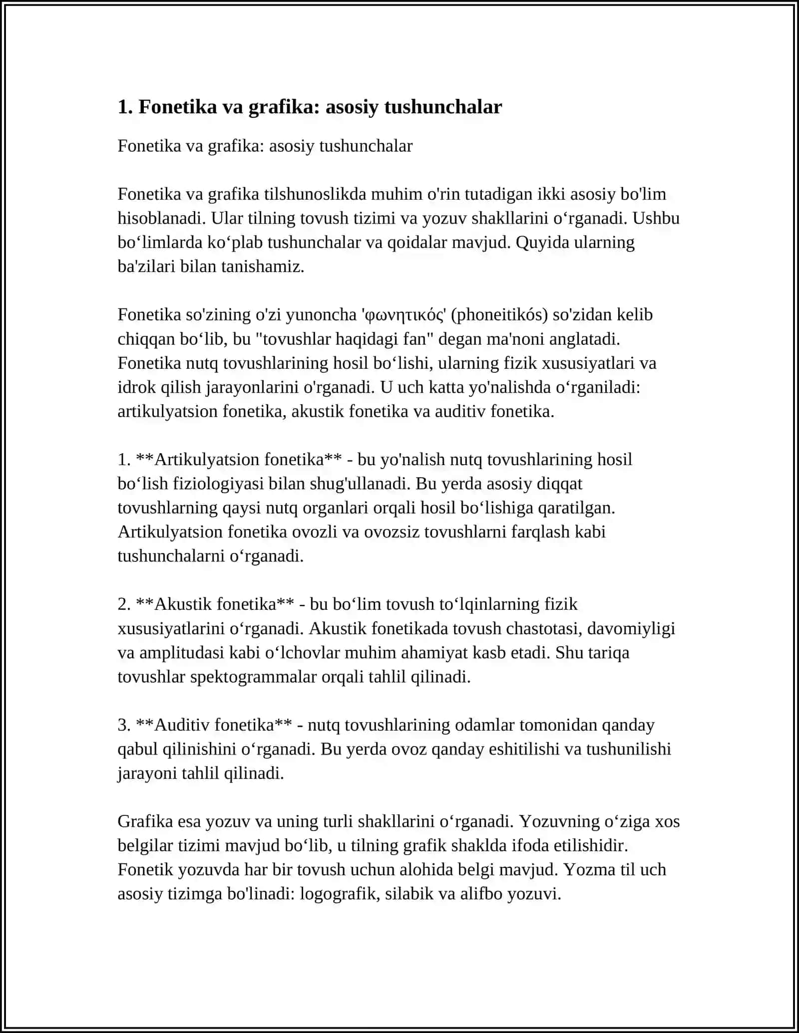 FONETIKA VA GRAFIKA ASOSLARINI O'RGATISH METODIKASI 3