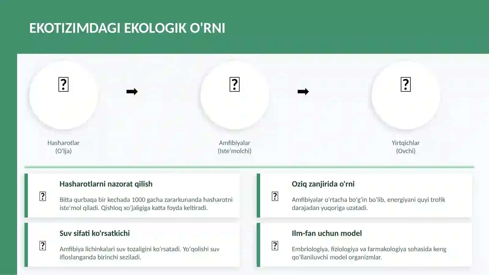 AMFIBIYALARNING EKOLOGIYASI, AHAMIYATI VA MUHOFAZALANISHI 3