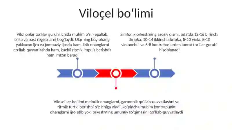 Simfonik orkestr va uning torli-kamonli cholg'ular guruhi 3