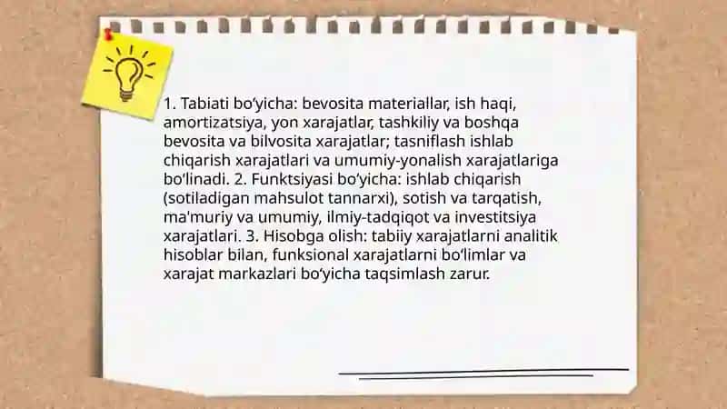 Biznes harajatlarini hisobga olish va taqsimlash 3