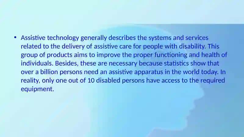 Assistive technology for people with disabilities 3