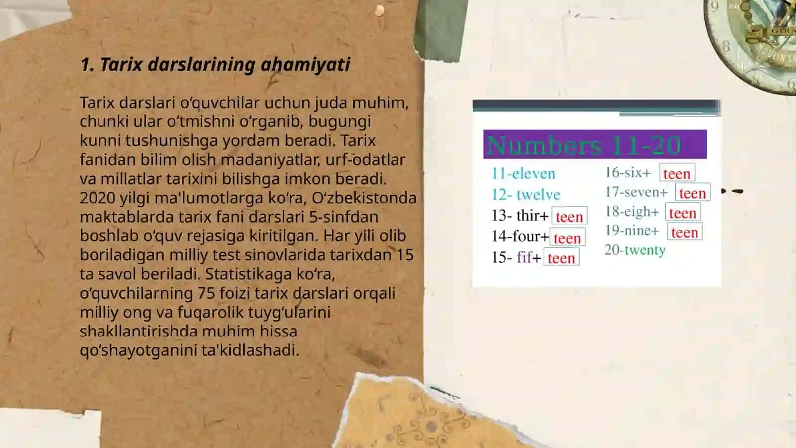 Tarix darslari uning xillari va tuzilishi 3
