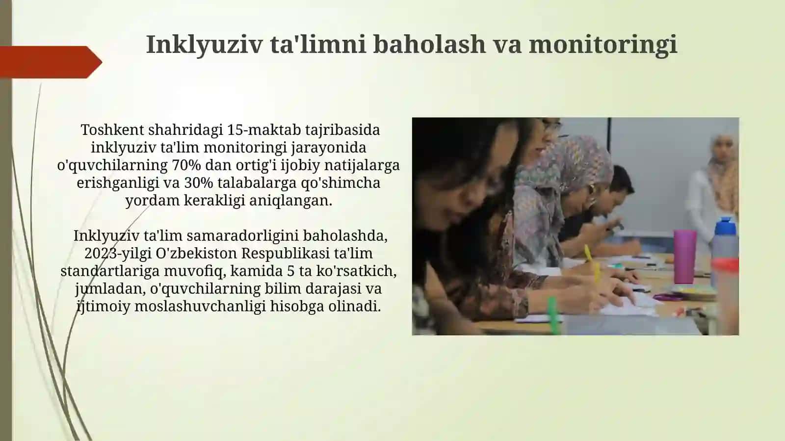 Inklyuziv talim kursining obekti,tamoili,presmet va maqsadimavzusidatest 3