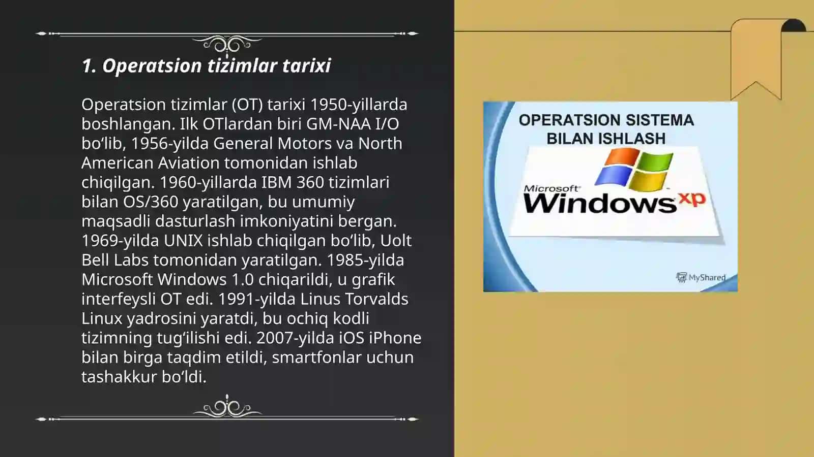 Operatsion tizimlar 3