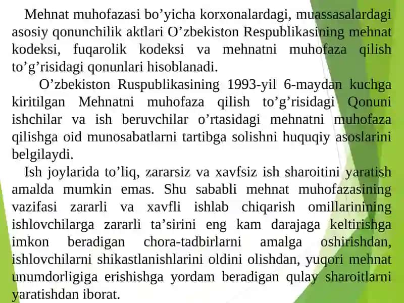 Hayot faoliyati xavfsizligining huquqiy asoslari 3