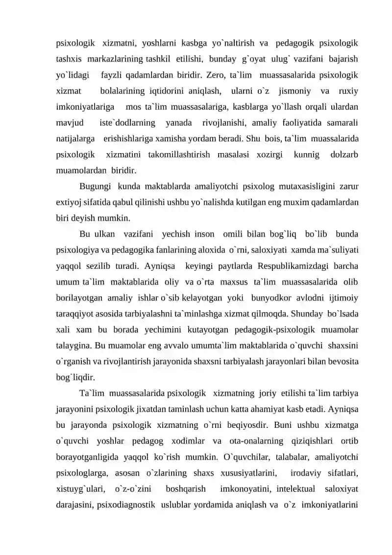 Ta`lim so`hasidagi psixologik xizmatlar 3
