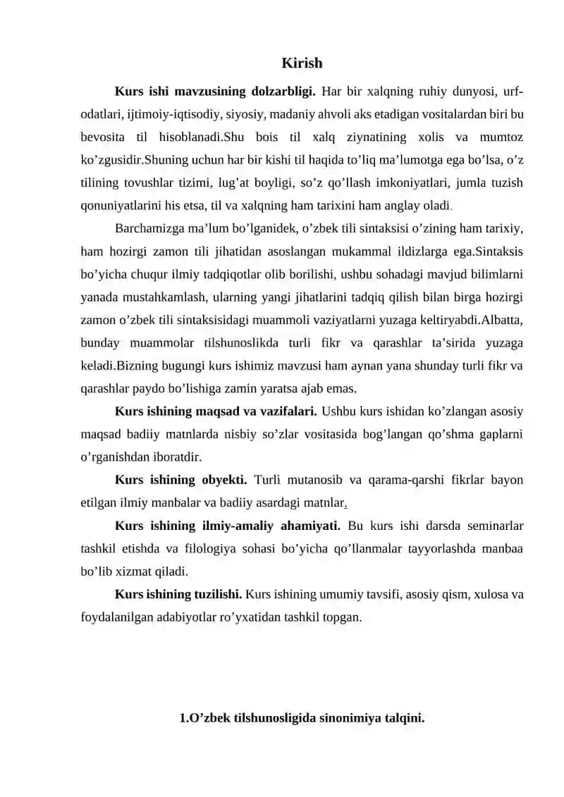 O’zbek tilshunosligida sinonimiya talqini 3
