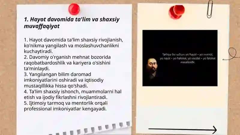 Hayot davomida talim muvaffaqiyat vositasi sifatida Abdullayeva Sevinch 3