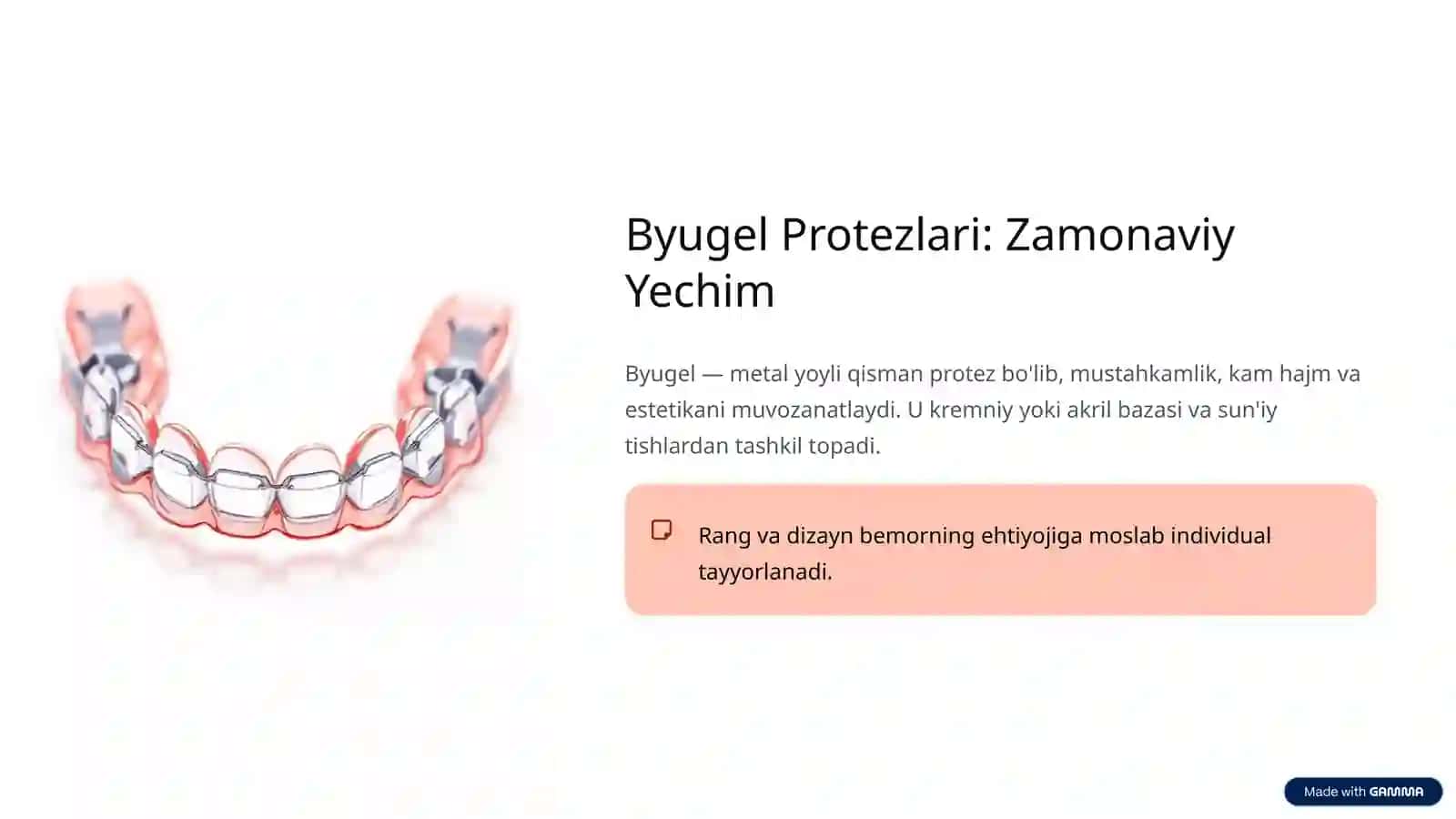 Qisman Tish Qatori Nuqsonlarini Byugel Protezlar Bilan Davolash 3
