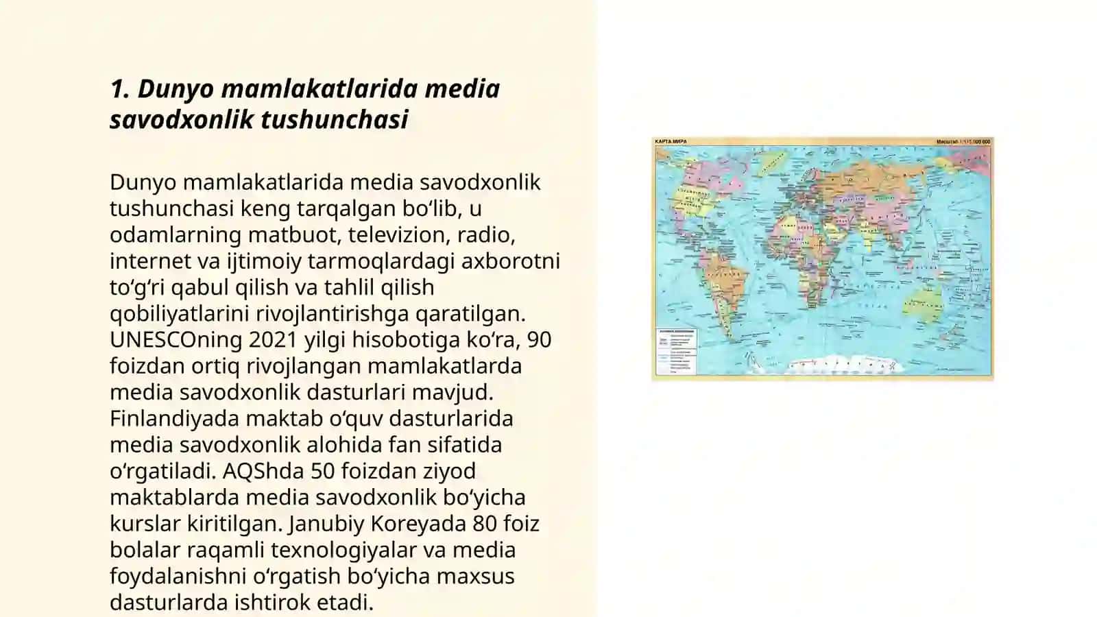 Dunyo mamlakatlaridagi media va axborot savodxonligi 3