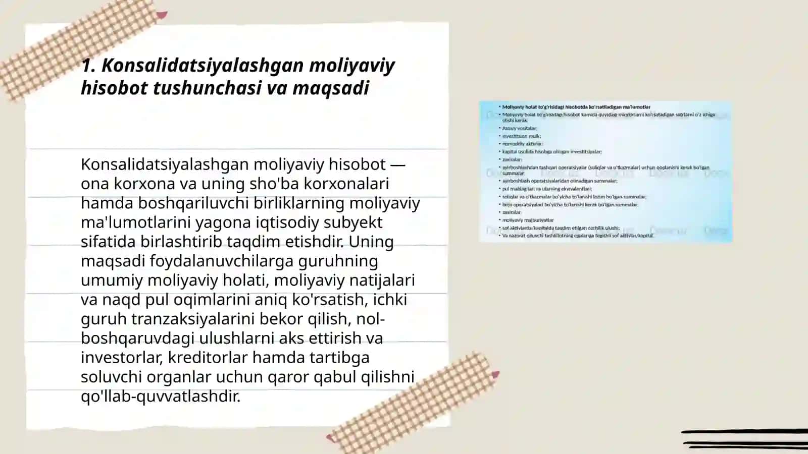 Konsalidatsiyalashgan moliyaviy hisobot 3