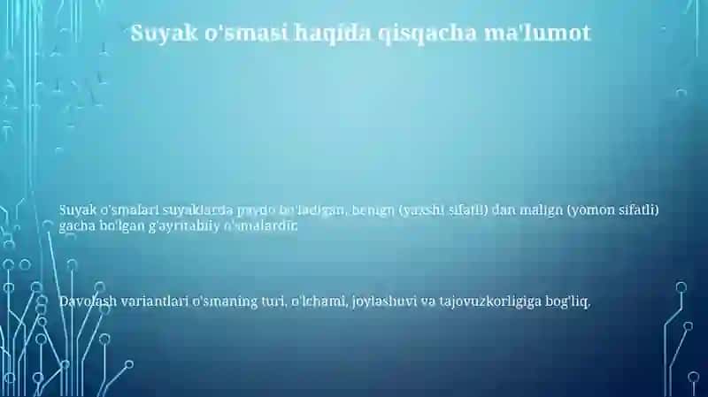 Suyak o'smalarinig imunagista himik mezonlari 3