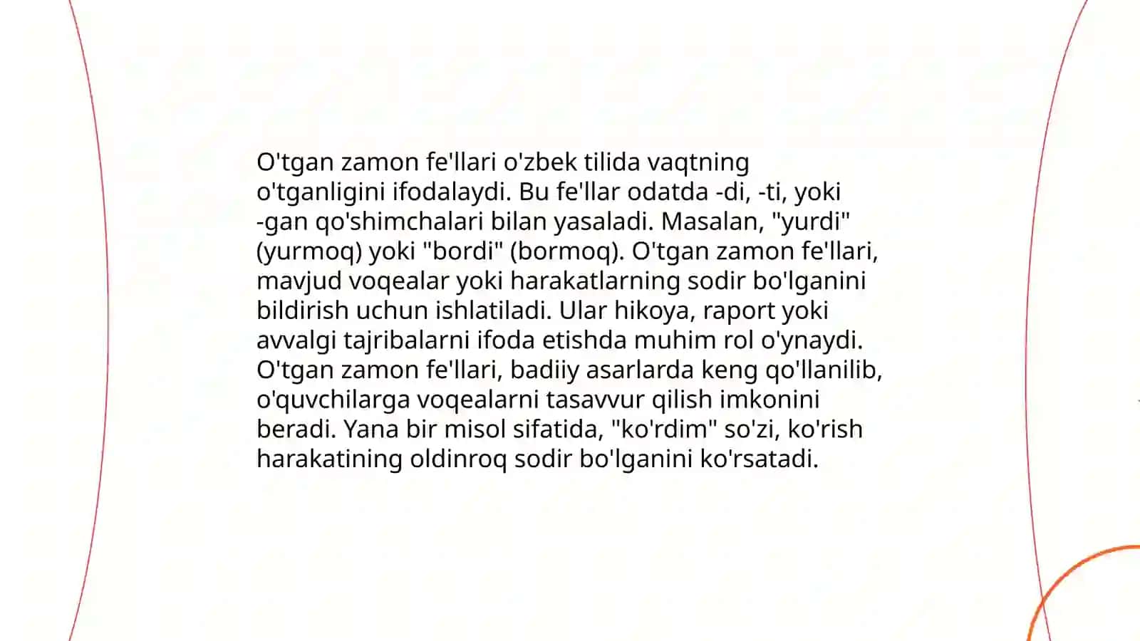 O'tgan zamon fe'llari 3