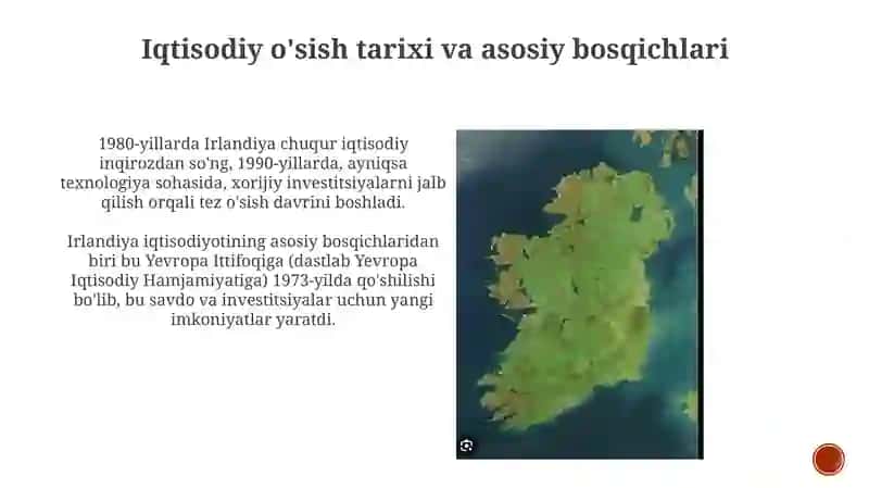 Innovatsion iqtisodiy davlat irlandianing iqtisodiy o'sishni taminlashdagi tajribalarini o'rganish 3