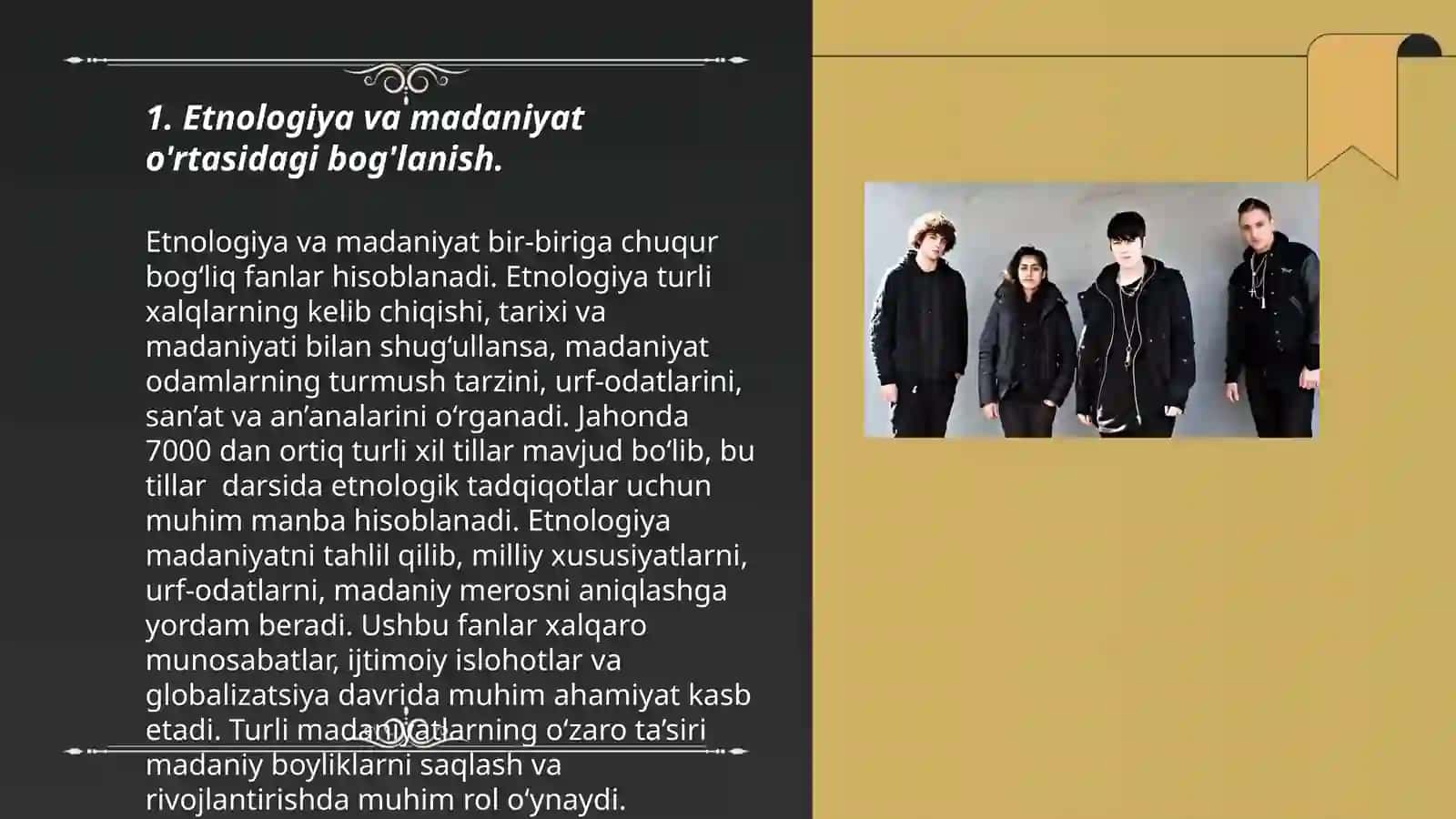 Etnalogiyada madaniyat tushunchasi.Moddiy va manaviy madaniyat Malika Abdullayeva 3