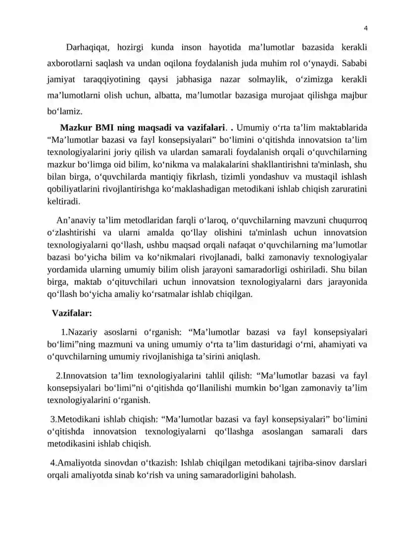 Ma'lumotlar bazasi va fayl konsepsiyalari 3