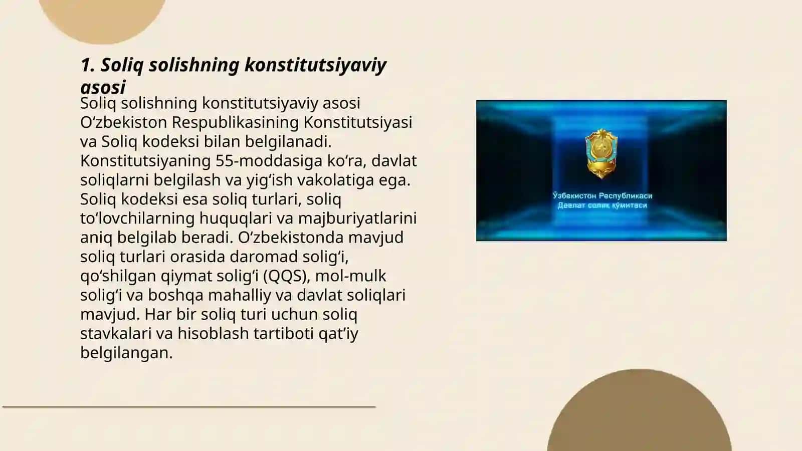 Soliq solishning konstitutsiyaviy asosi 3