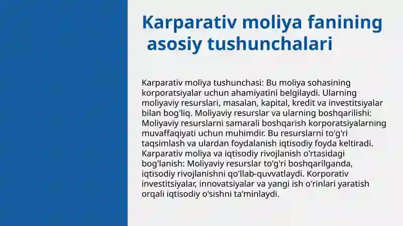 Karparativ moliya fanining abekti piridmeti iqtisodiy mazmuni 3