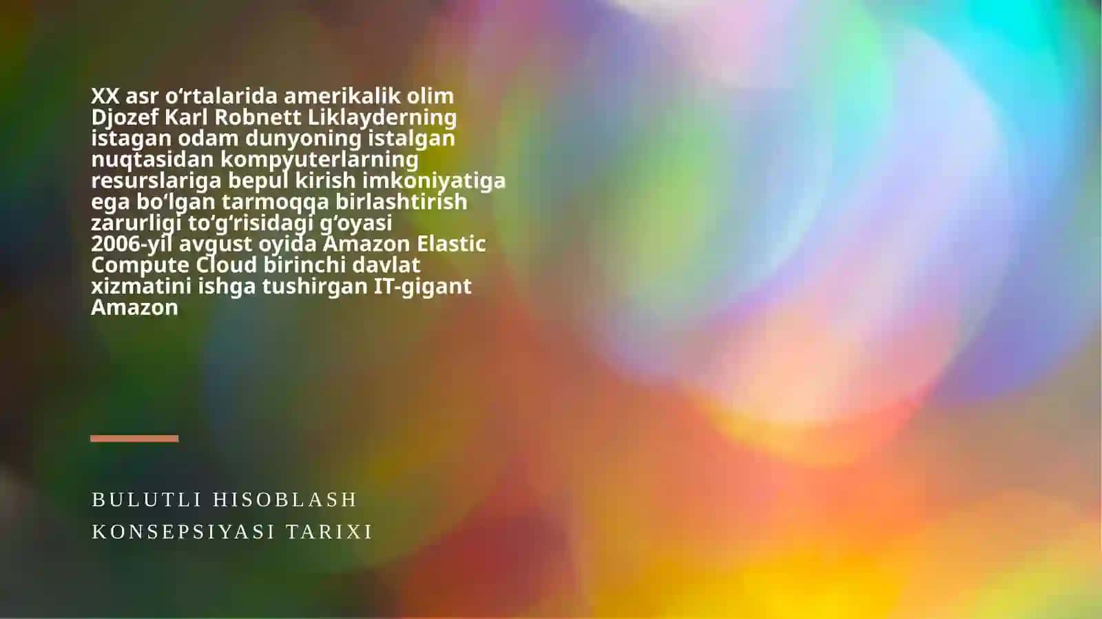 RAQAMLI IQTISODIYOTDA BULUTLI HISOBLASH, KATTA MA’LUMOTLAR VA BUYUMLAR INTERNETI TEXNOLOGIYALARI 3