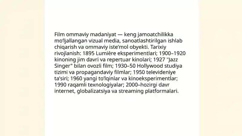 Filmlar va ommaviy madaniyat 3