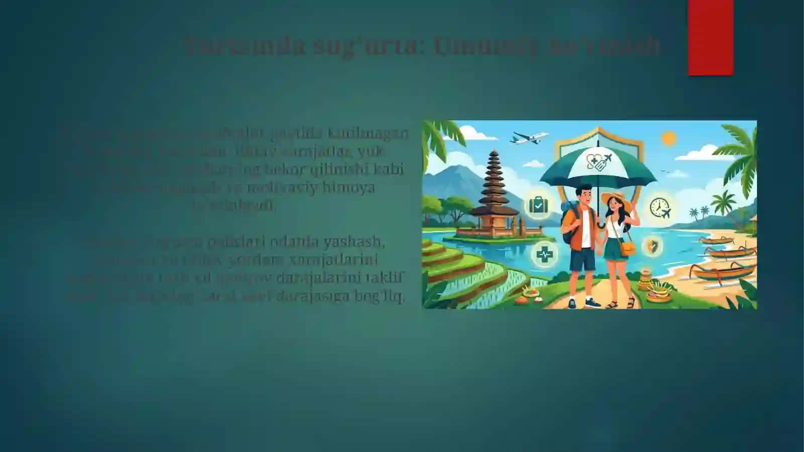 Turizmda sug'urtalash 3