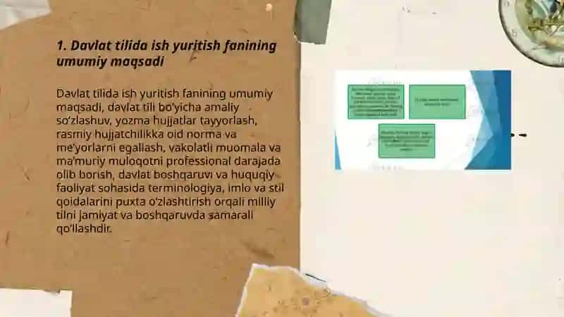 Davlat tilida ish yuritish fanining maqsad va vazifalari 3