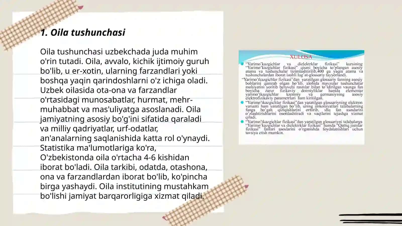 Oila va uning asosiy funksiyalarini shakllantirish 3