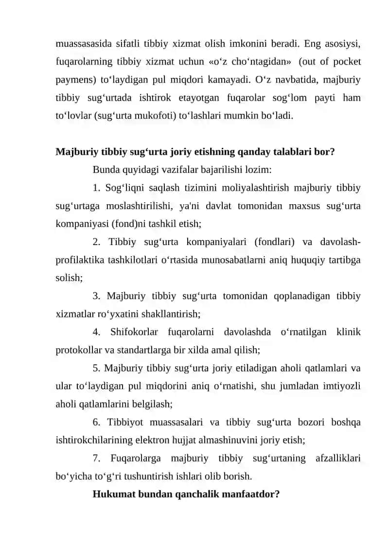 Tibbiy Sug'urta 3
