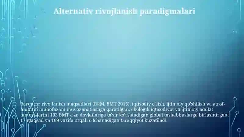 Rivojlanish falsafasi 3