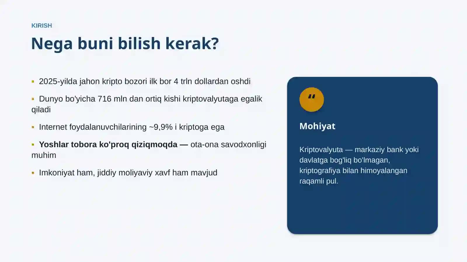 Kriptovalyuta Metodlari, Usullari va Xavfsiz Foydalanish Asoslari 3