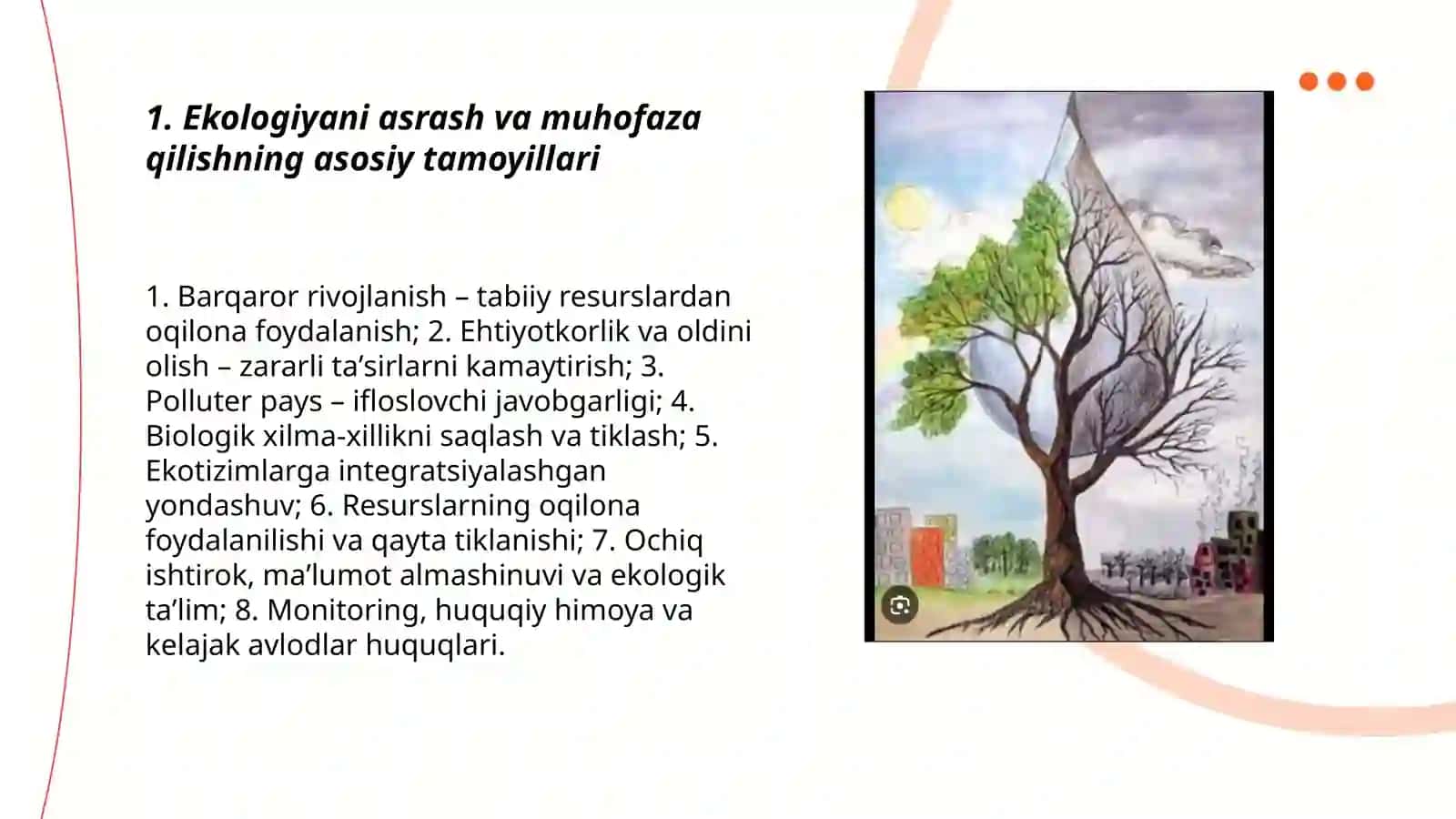 Ekologiyani asrash va muhafoza qilish 3