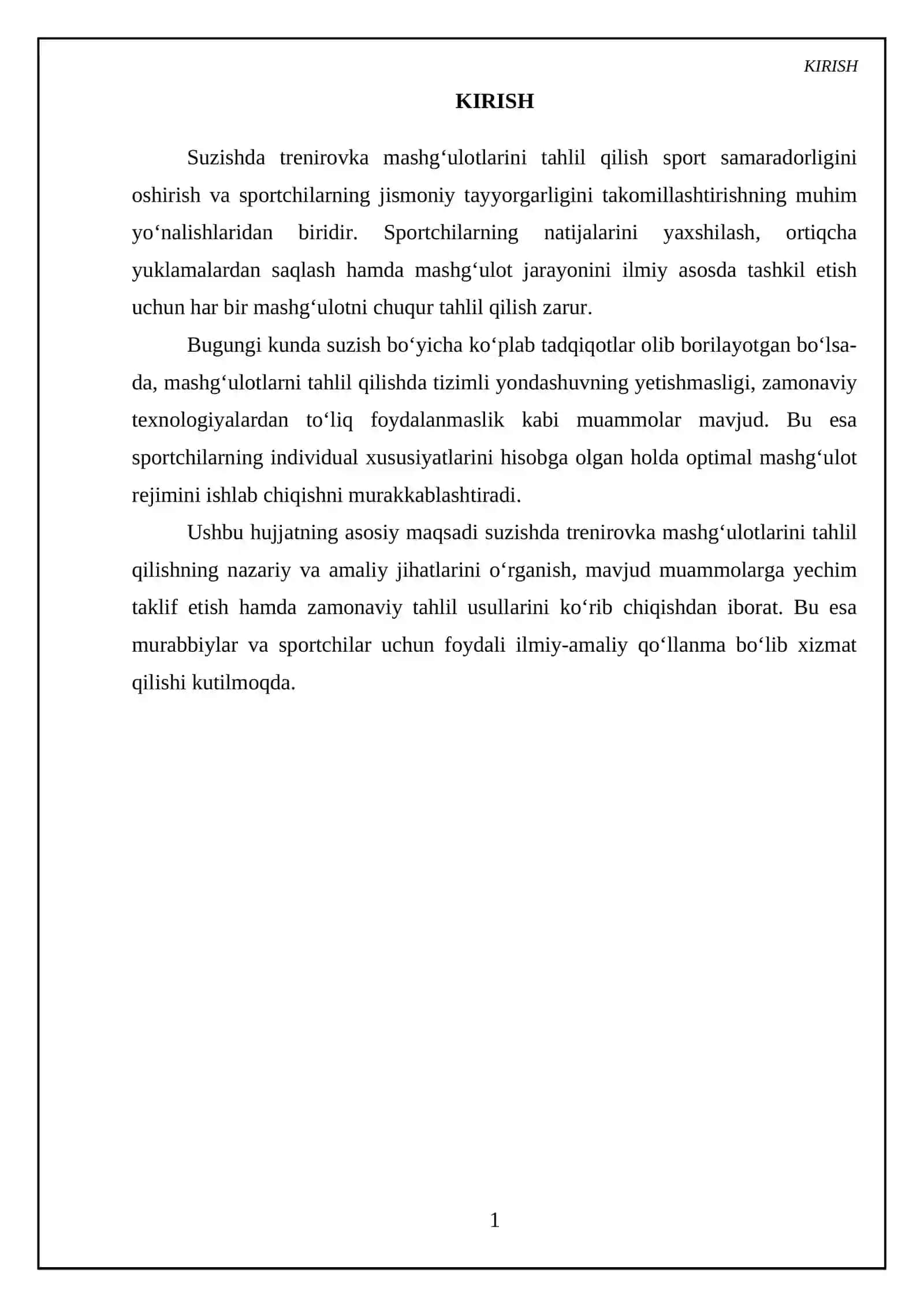 Suzishda trenirovka mashg‘ulotlarni taxlil qilish 3