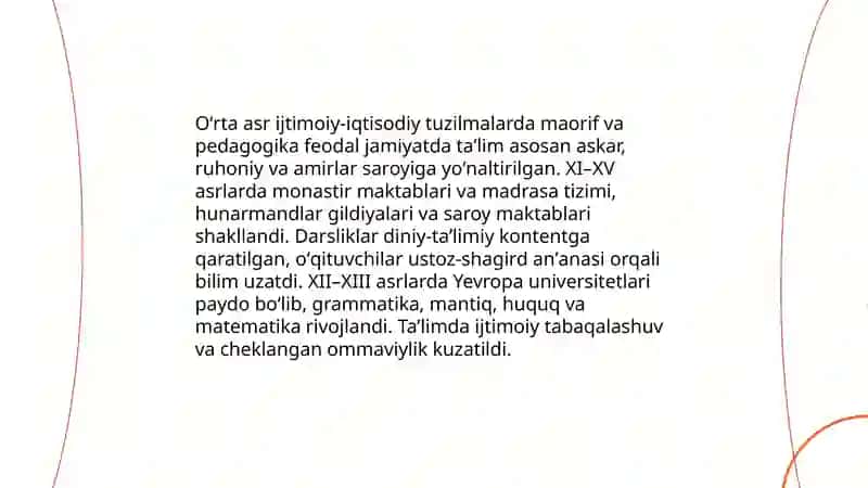Turli ijtimoiy-iqtisodiy farmatsiyalar davrida ta’lim-tarbiya va maorif pedagogika fikrlar taraqiyoti 3