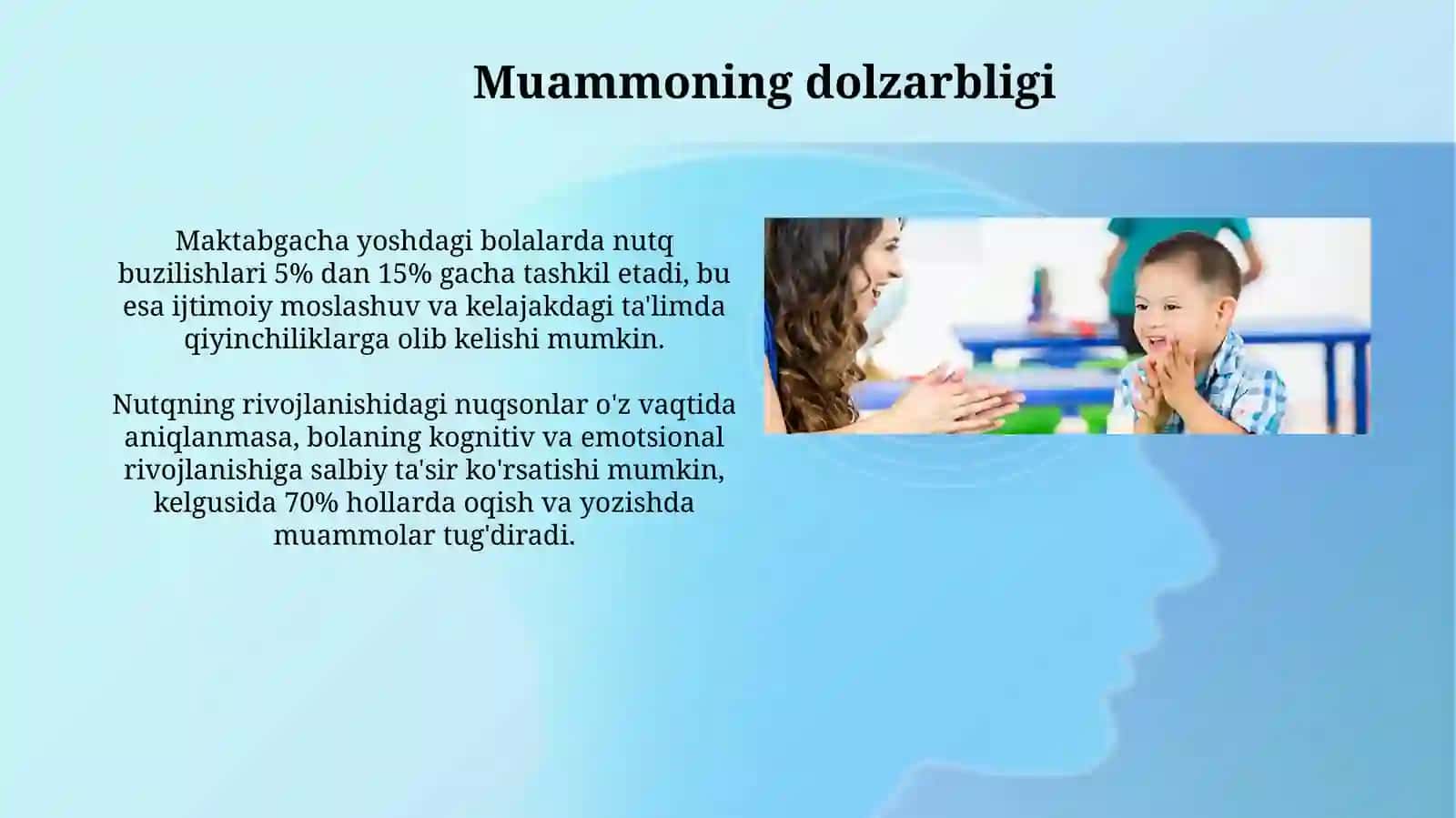 Maktabgacha yoshdagi nutq kamchiligiga ega bolalarda nutq o‘s ← tirish bo‘yicha ishlar 3