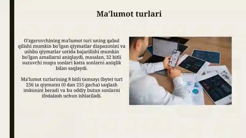 Ma'lumot turlari 3