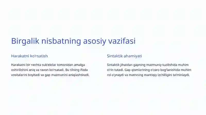 Birgalik nisbat 3