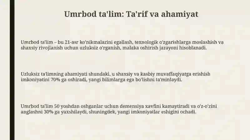 Umrbod ta'lim 3