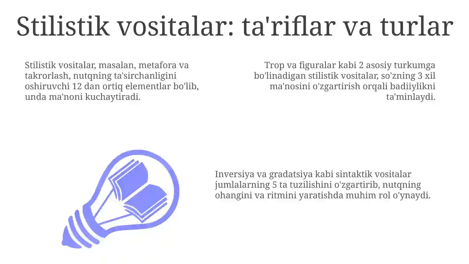 Nutqjarayonida uslubi vositalardan to'grifo'ydan foydalanish 3