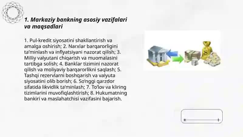 Markaziy bank va uning moliya tizimidagi roli 3