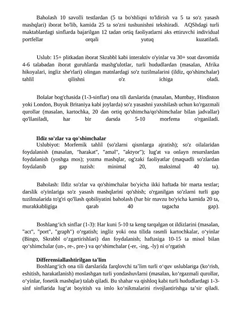 Boshlang'ich sinflarda ona tili darslarida so'z tarkibi va yasalishini o'rganish metodikasi 3