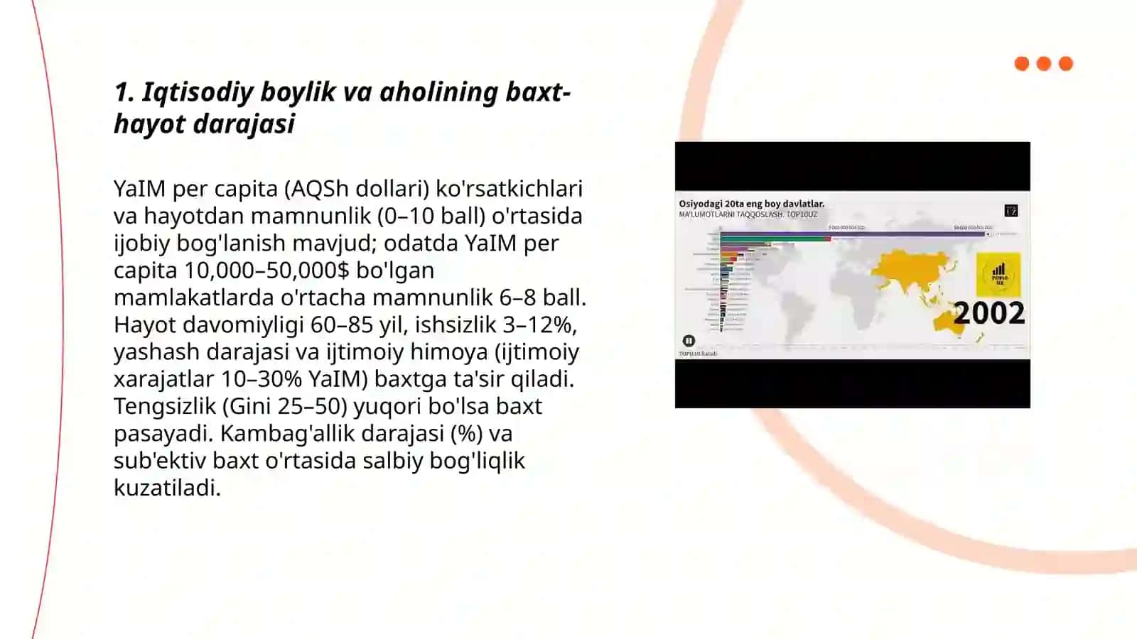 Iqtisodiy boylik va aholining baxt-hayot darajasi 3