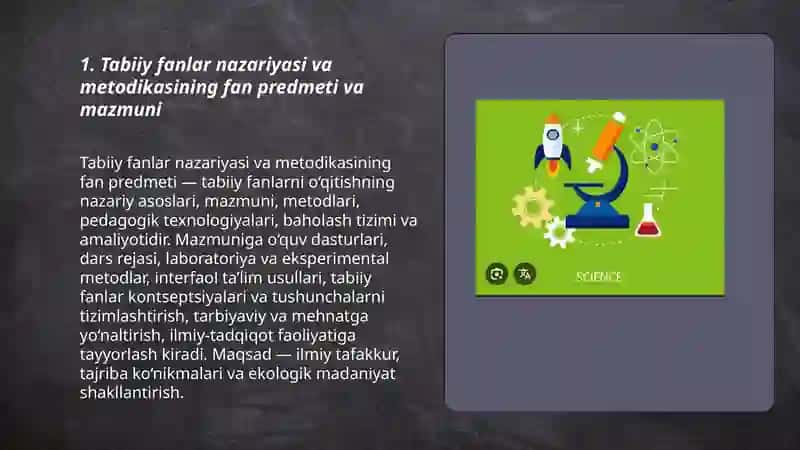 Tabiiy fanlar nazariyasi va metodikasi 3