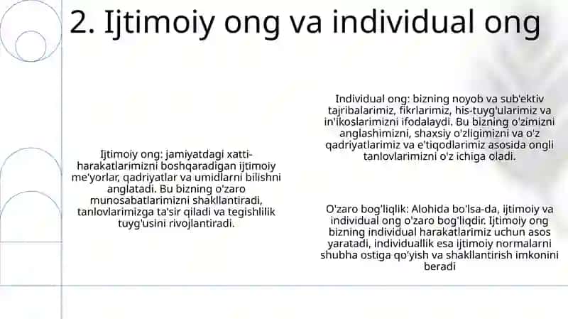 Ijtimoiy Va Individual Ong 3