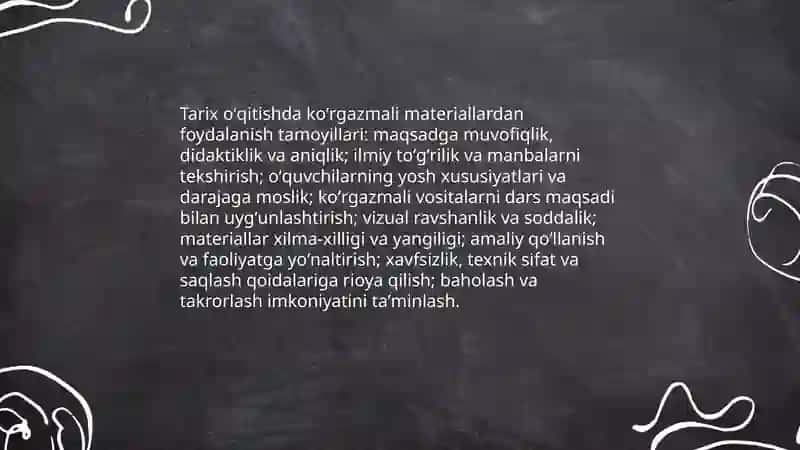 Tarix oʻqitishning koʻrsatmali metodlari 3