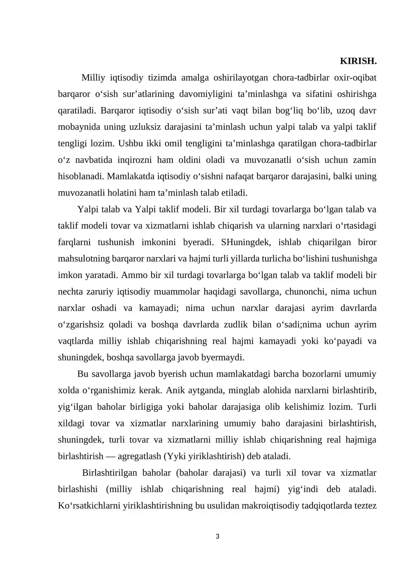MAKROIQTISODIY TAHLIL: YALPI TALAB VA TAKLIFNI RAG‘BATLANTIRISH YO‘LLARI 3