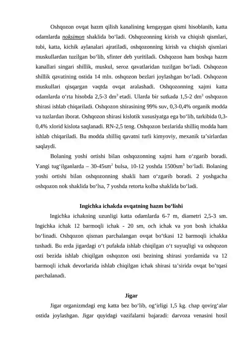 Ovqat hazm qilish tizimining yosh xususiyatlari va gigiyenasi 3