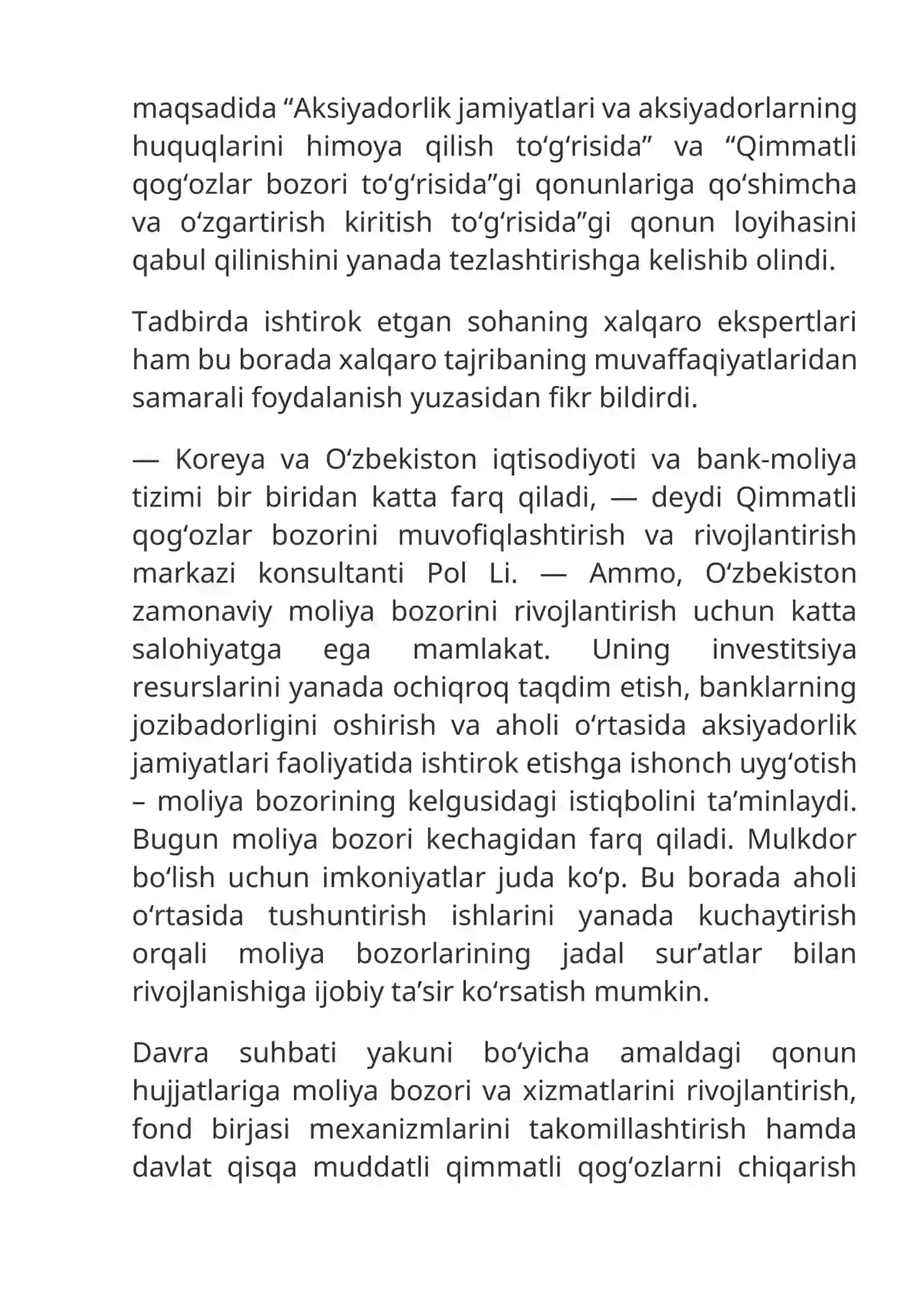 Moliya Bozori Likvidligi 3