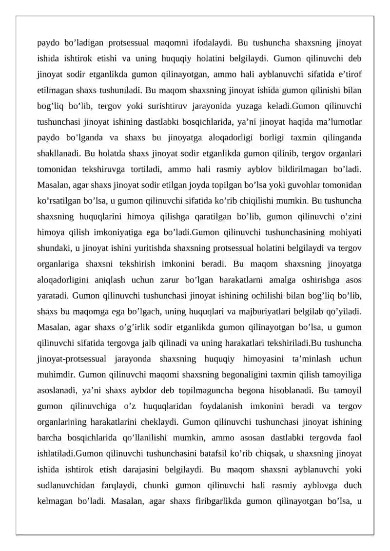 Jinoyat ishida gumon qilinuvchi va ayblanuvchi tariqasida jalb qilish 3