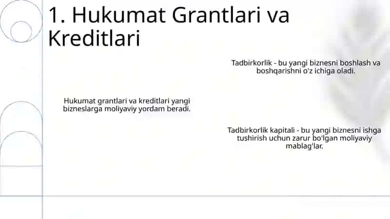 Tadbirkorlik va Tadbirkorlik kapitali 3